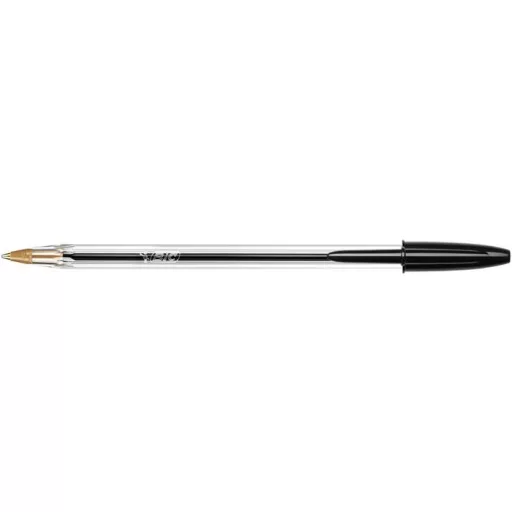 Golyóstoll, 0,32 mm, kupakos, BIC "Cristal Original", fekete