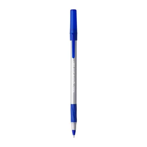 Golyóstoll, 0,28 mm, kupakos, BIC "Round Stic Exact", kék