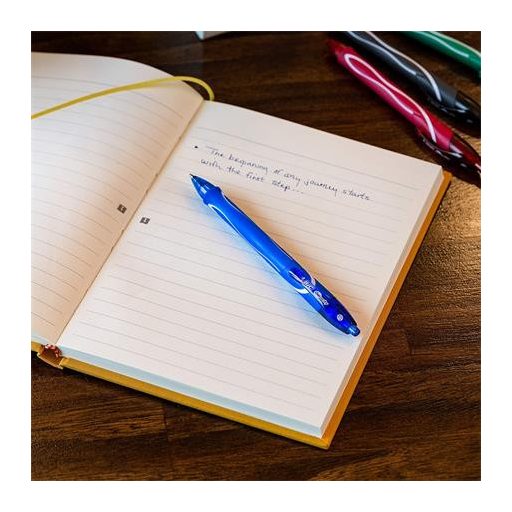 Zseléstoll, 0,3 mm, nyomógombos, BIC "Gel-ocity Quick Dry", kék