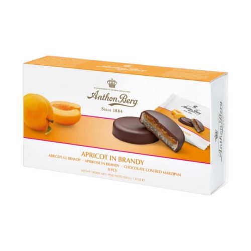 Marcipántallér ANTHON BERG barackkal és brandy-vel 220g