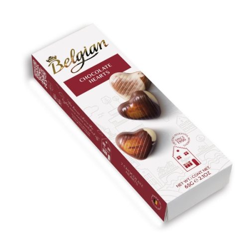 Belgian Hearts mogyorós szívdesszert (65g)