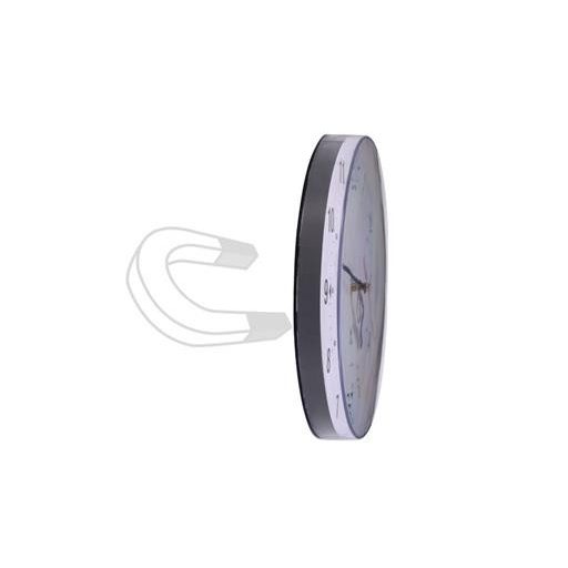 Falióra, mágneses hátlappal, 25 cm, ALBA "Classic", fekete