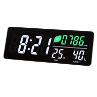   Időjárás állomás, LED kijelzővel, falra szerelhető, ALBA, fekete