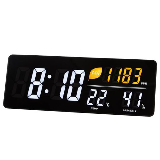 Időjárás állomás, LED kijelzővel, falra szerelhető, ALBA, fekete