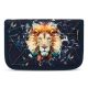 Tolltartó, klapnis, cipzáras, BELMIL "Lion", fekete, oroszlán