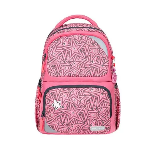 Iskolatáska, cipzáras, BELMIL "Maxi Pack Love Stars", csillagok