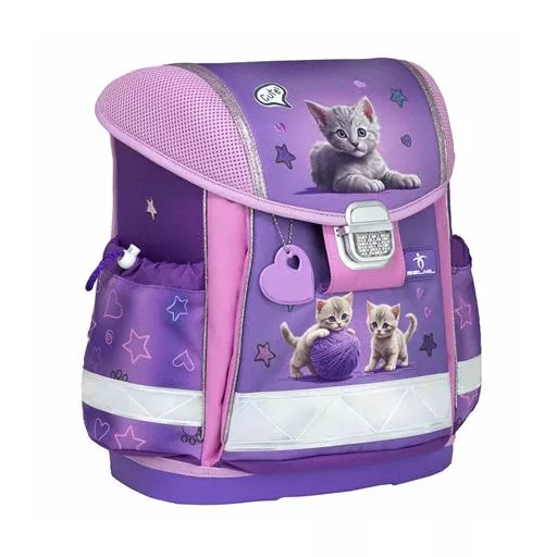 Iskolatáska, fémcsat, BELMIL "Classy Little Kittens", cica