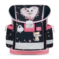   Iskolatáska, fémcsat, BELMIL "Classy Cute Kitten", cica
