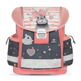   Iskolatáska, fémcsat, BELMIL "Classy Little Bunnies", nyuszi