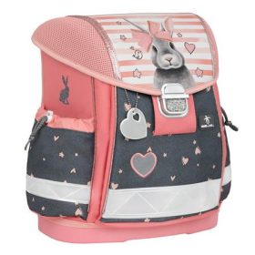   Iskolatáska, fémcsat, BELMIL "Classy Little Bunnies", nyuszi