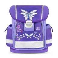   Iskolatáska, fémcsat, BELMIL "Classy Starlight Butterfly", csillagfény szárnyak