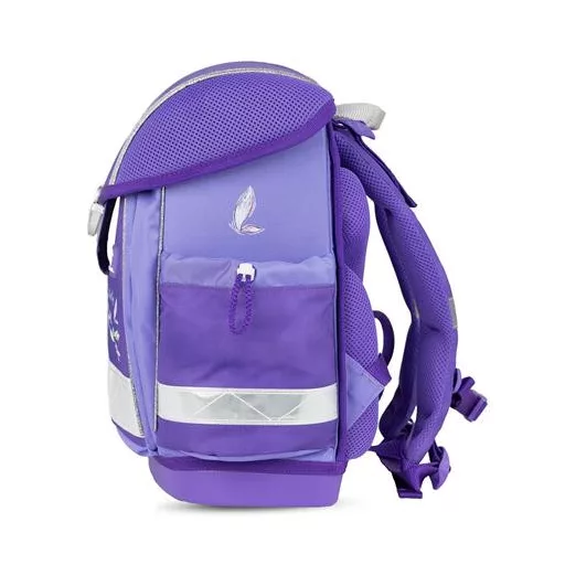 Iskolatáska, fémcsat, BELMIL "Classy Starlight Butterfly", csillagfény szárnyak