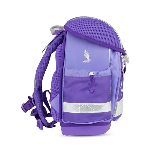 Iskolatáska, fémcsat, BELMIL "Classy Starlight Butterfly", csillagfény szárnyak