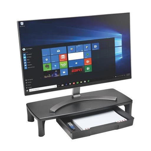 Monitorállvány, állítható magasság, fiókkal, KENSINGTON SmartFit™