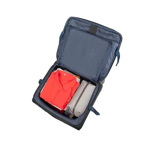 Utazóbőrönd, laptoprekesszel, 15,6", 46x42x22 cm, RIVACASE "Tegel 8481", fekete