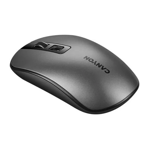 Egér, vezeték nélküli, optikai, tölthető, CANYON "MW-18", grafitszürke