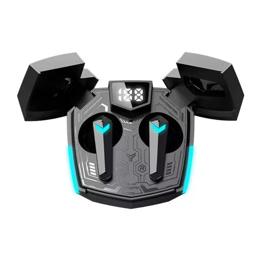 Fülhallgató, vezeték nélküli, Bluetooth 5.3, gaming, CANYON "DoubleBee GTWS-2", fekete