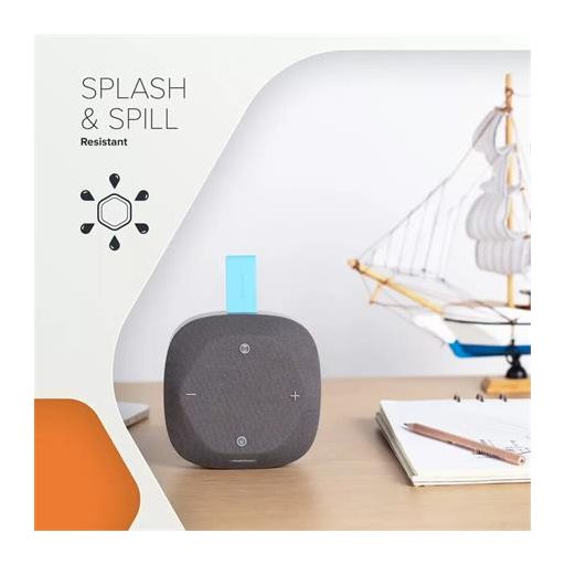 Hangszóró, hordozható, Bluetooth 5.3, CANYON "Hexagon 10", szürke-kék