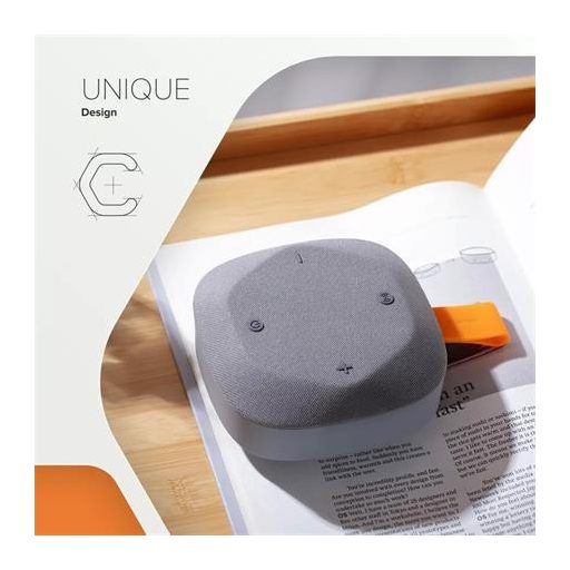 Hangszóró, hordozható, Bluetooth 5.3, CANYON "Hexagon 10", szürke-narancs