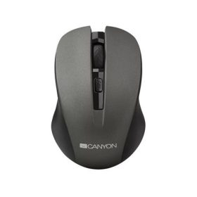   Egér, vezeték nélküli, optikai, USB, CANYON "MW-1", szürke