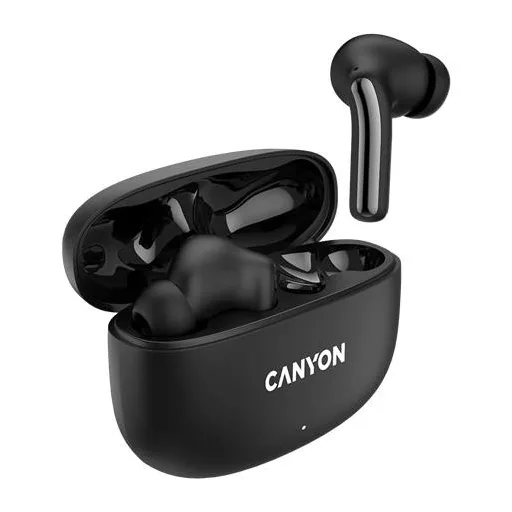 Fülhallgató, TWS vezeték nélküli, Bluetooth 5.4, CANYON "OnGo 9", fekete