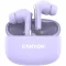 Fülhallgató, TWS vezeték nélküli, Bluetooth 5.4, CANYON "OnGo 9", levendula