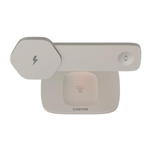 Töltőállomás, 3-az-1-ben, CANYON "Hexagon 310", szürke-narancs