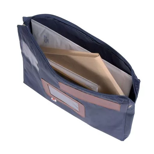 Postázó tasak, 42x5x32 cm, ALBA, kék