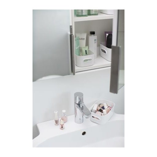 Műanyag tárolódoboz, 0,6 liter, SMARTSTORE "Compact XS", fehér