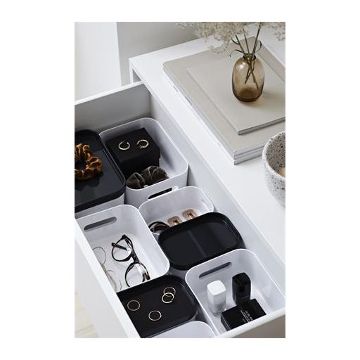 Műanyag tárolódoboz, 1,5 liter, SMARTSTORE "Compact S", fehér