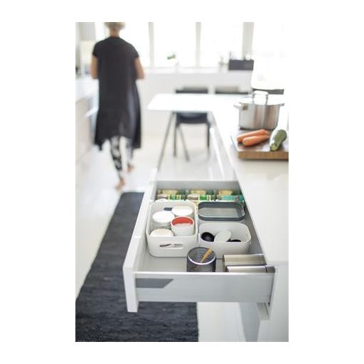 Műanyag tárolódoboz, 1,5 liter, SMARTSTORE "Compact S", fehér