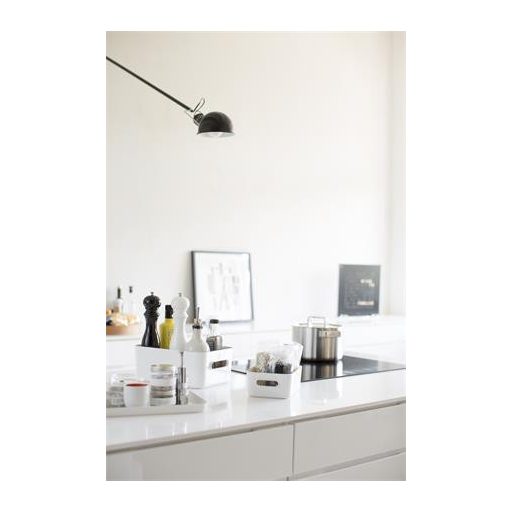 Műanyag tárolódoboz, 5,3 liter, SMARTSTORE "Compact M", fehér