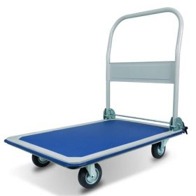   Szállítókocsi, összecsukható, 150 kg teherbírás, kék-fehér