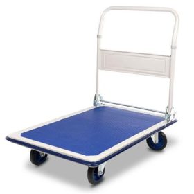   Szállítókocsi, összecsukható, 300 kg teherbírás, kék-fehér