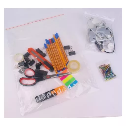 Simítózáras tasak, átlátszó, 4x6 cm, VICTORIA FACILITY