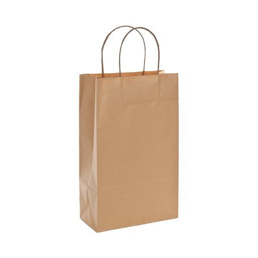 Bortartó papírtasak, 2-es, sodortfüles, natúr