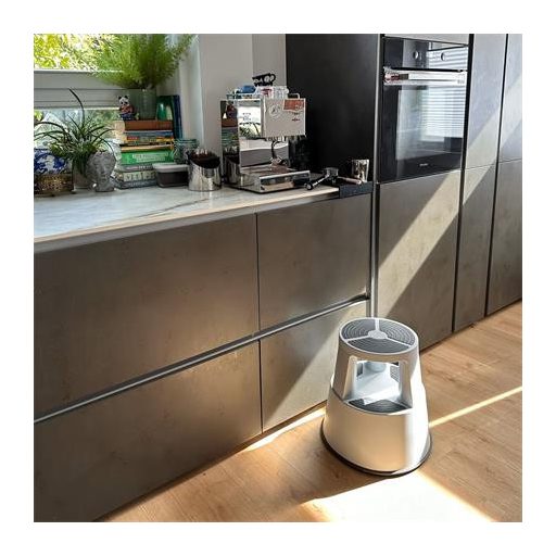 Gurulós polipropilén zsámoly, WEDO, világosszürke