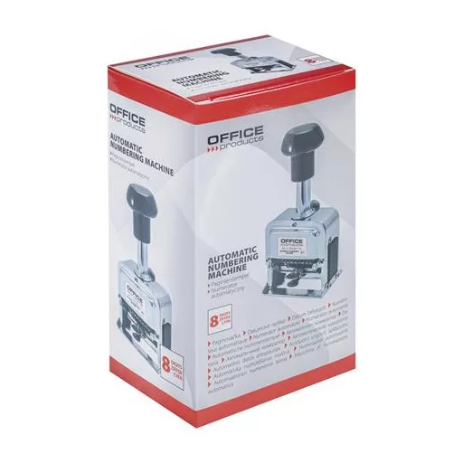 Sorszámbélyegző, automata, fém, 8 karakter, OFFICE PRODUCT