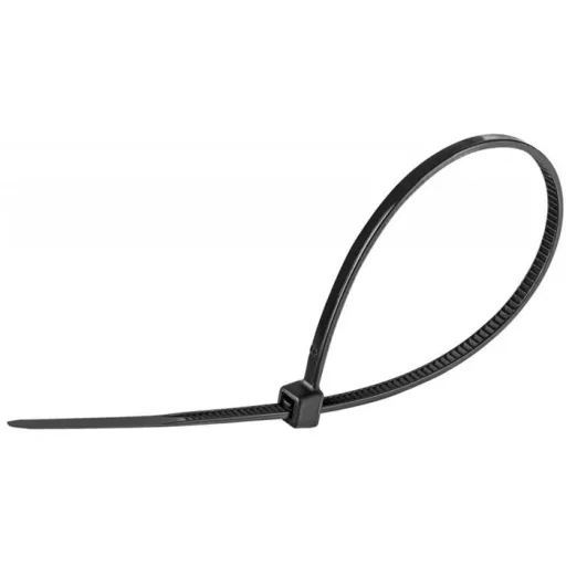 Kábelkötegelő, gyorskötöző, 2,5x150mm, DONAU "Tech", fekete