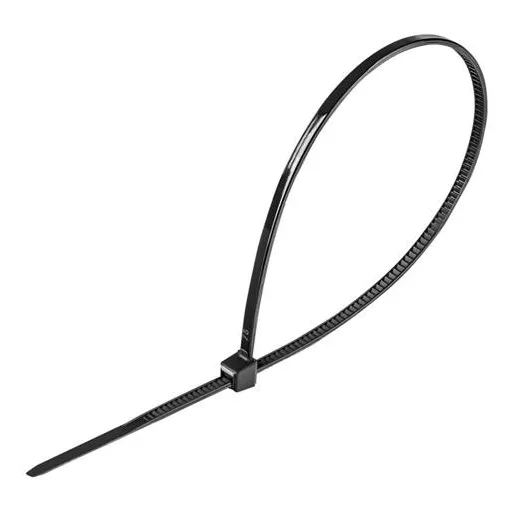 Kábelkötegelő, gyorskötöző, 2,5x200mm, DONAU "Tech", fekete