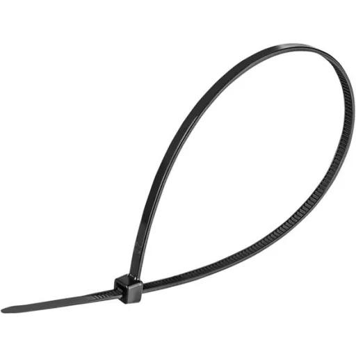 Kábelkötegelő, gyorskötöző, 3,6x250mm, DONAU "Tech", fekete