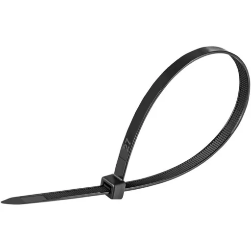 Kábelkötegelő, gyorskötöző, 7,6x300mm, DONAU "Tech", fekete