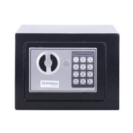   Bútorszéf, elektronikus zár, 230x170x170 mm, DONAU "Tech", fekete