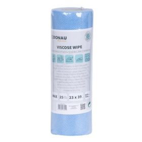   Törlőkendő, univerzális, 25 db, 23x39cm, DONAU "Home", kék