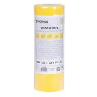   Törlőkendő, univerzális, 25 db, 23x39cm, DONAU "Home", sárga
