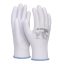 Szerelőkesztyű, PU, DONAU "Safety", 9/L méret, fehér