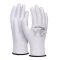 Szerelőkesztyű, PU, DONAU "Safety", 10/XL méret, fehér