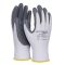 Szerelőkesztyű, nitril, DONAU "Safety 01", 8/M méret, szürke