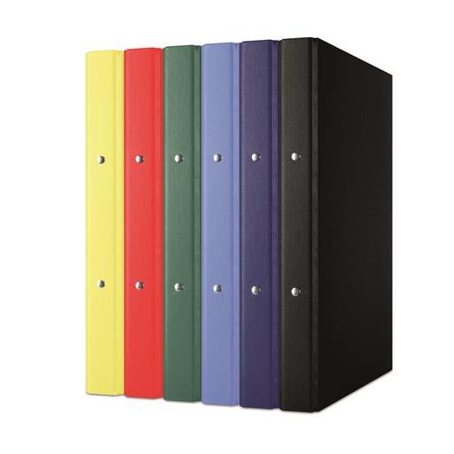 Gyűrűs könyv, 2 gyűrű, 35 mm, A4, PP/karton, DONAU, piros