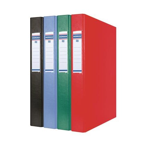 Gyűrűs könyv, 2 gyűrű, 40 mm, A4, PP/karton, DONAU, zöld